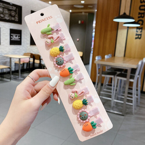 30 Stück Blumen-Acryl-Haarspangen - bunte Clips 2