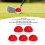 5er-Pack Golf-Trainingsbälle Rot/Weiß Modell 342 13