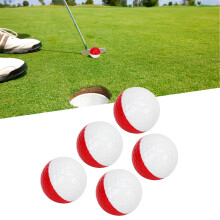 5er-Pack Golf-Trainingsbälle Rot/Weiß Modell 342