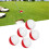 5er-Pack Golf-Trainingsbälle Rot/Weiß Modell 342 1