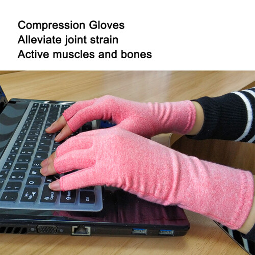 Arthritis-Kompressionshandschuhe Größe M, fingerlos 2