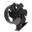 TE 6-aspas Ventilador de chimenea 160-220 CFM aluminio 11