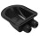 Pasacables solares de entrada doble IP68 ABS negro 10