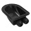 Pasacables solares de entrada doble IP68 ABS negro 6