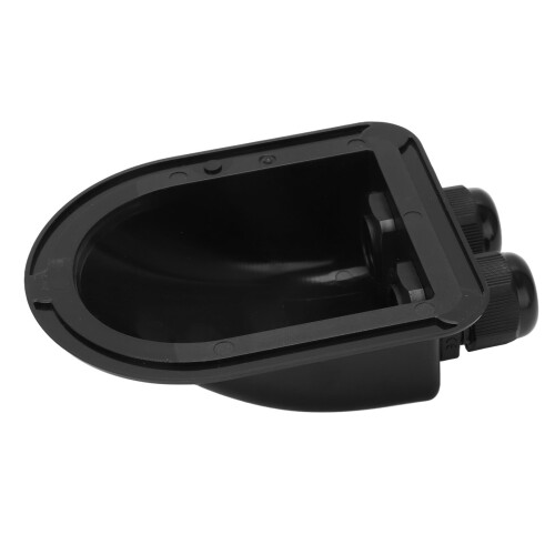 Pasacables solares de entrada doble IP68 ABS negro 2