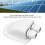 Pasacables solar IP68 de ABS, entrada doble para cables, RV blanco 8