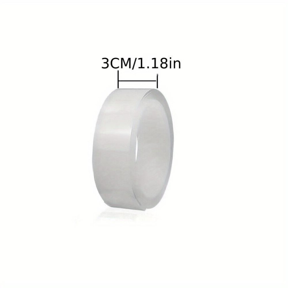 (Width 30MM) 1 Roll Clear Caulking Tape Waterproof Self-adhesive Caulking Strip Bathtub Sealer Tape Caulking Tape Kitchen Floor Wall Edge Protection Tape