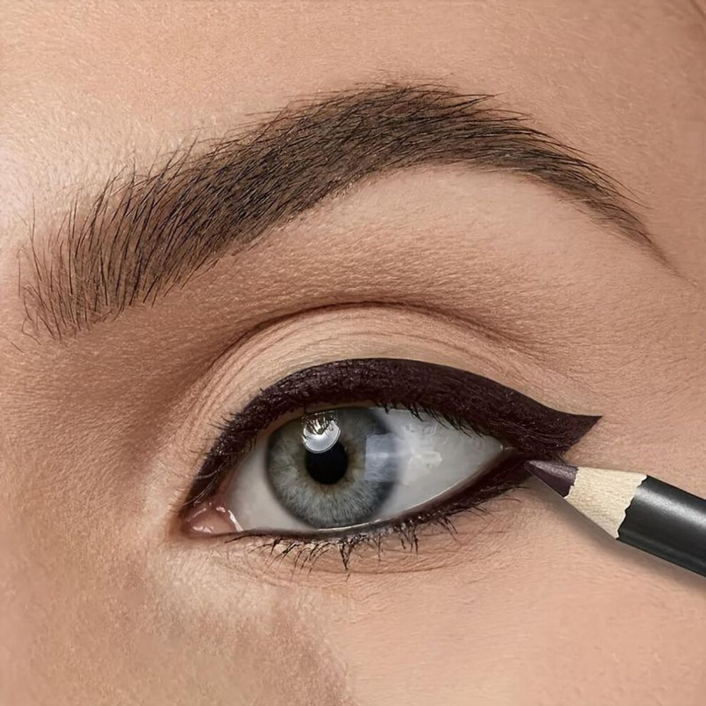 (brown) Waterproof And Sweat-resistant Long-lasting Eyeliner Pencil With Hard Core - Black Color - Easy To Apply