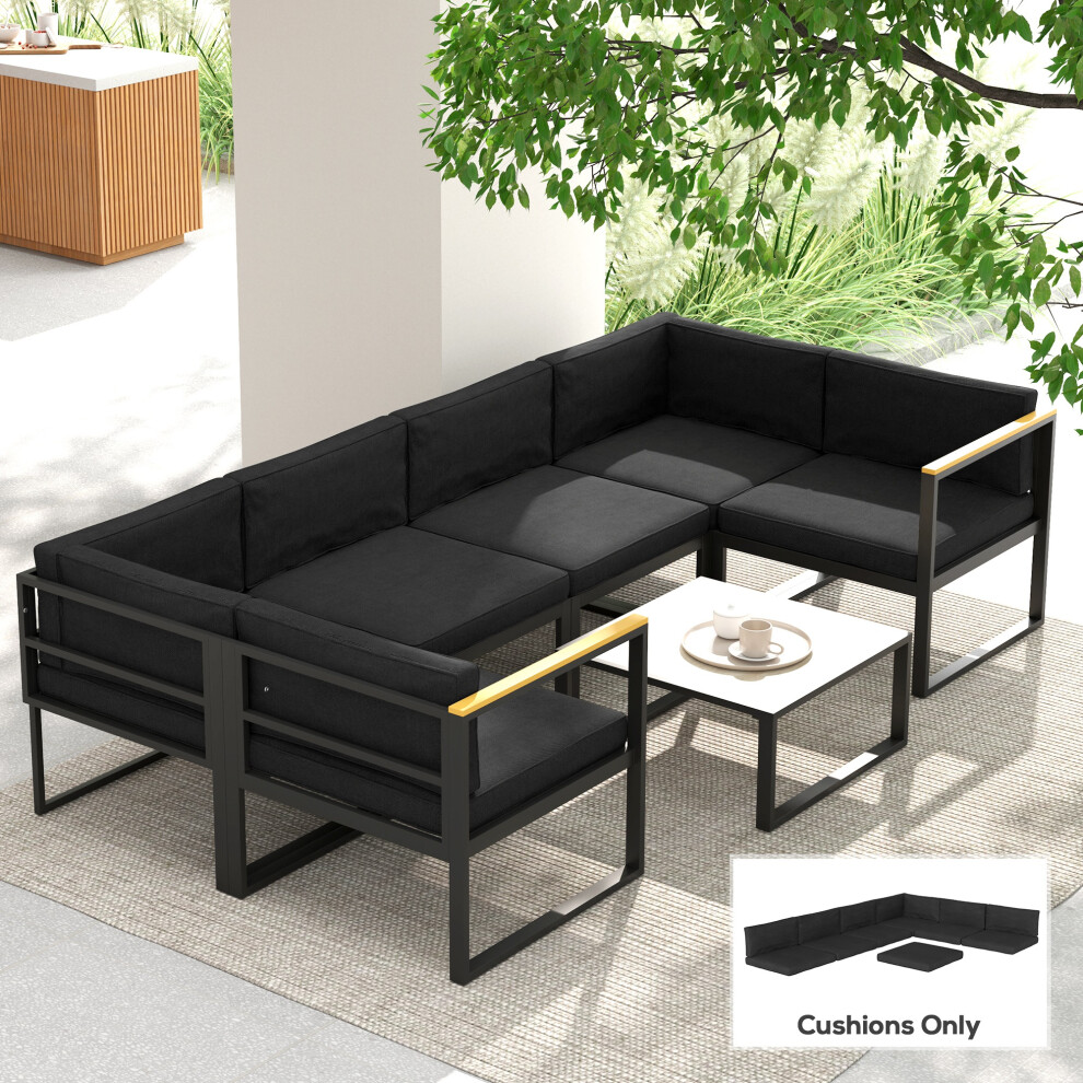 Outsunny Replacement Cushions for Outdoor Furniture Garden Seat Cushion Pad