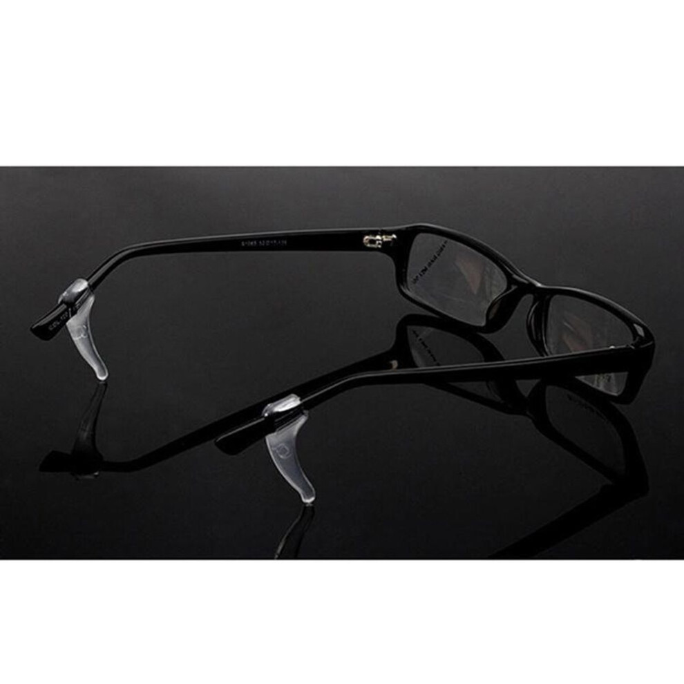 (transparent) 5pairs Anti Slip Glasses Ear Hooks Tip Eyeglasses Grip Temple Holder Silicone