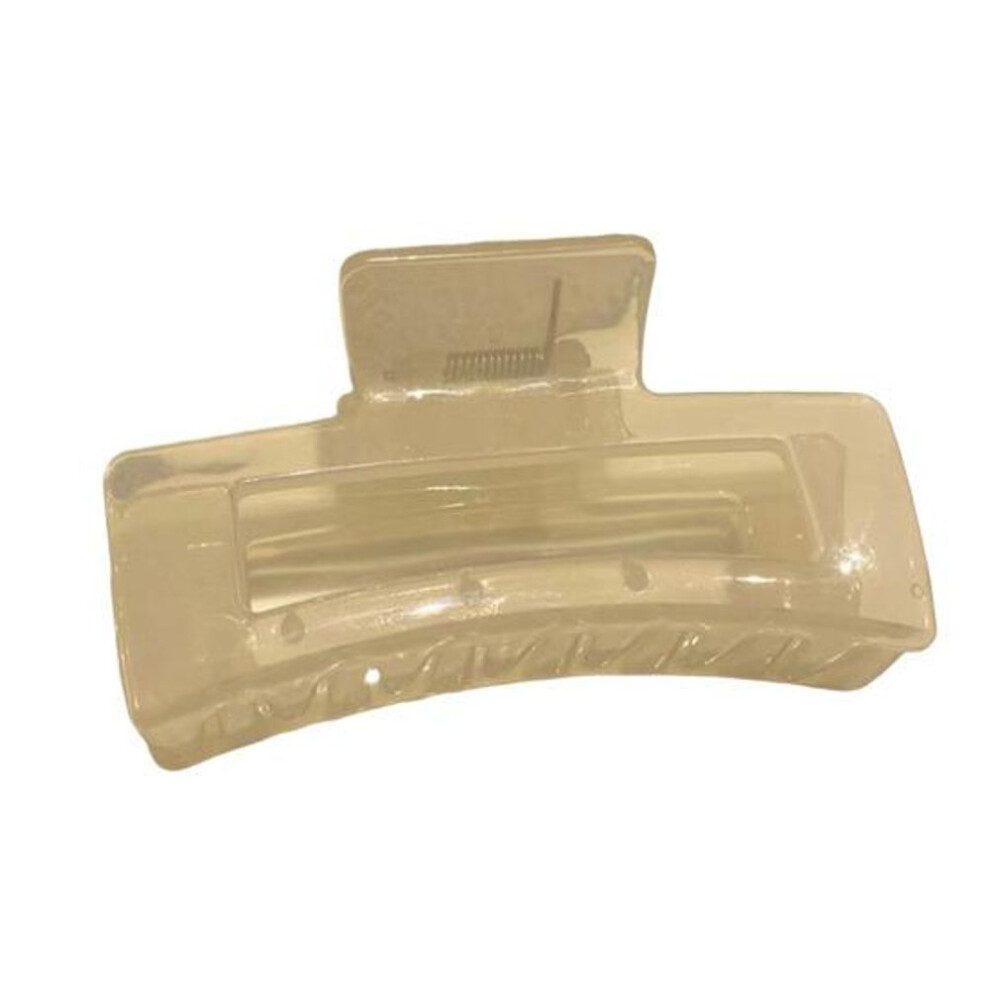 (beige) Claw Clip Fashion Large Square Hair Clip Women Girls Head Back Hair Clamp Hair Claw Clip Hair Accessories