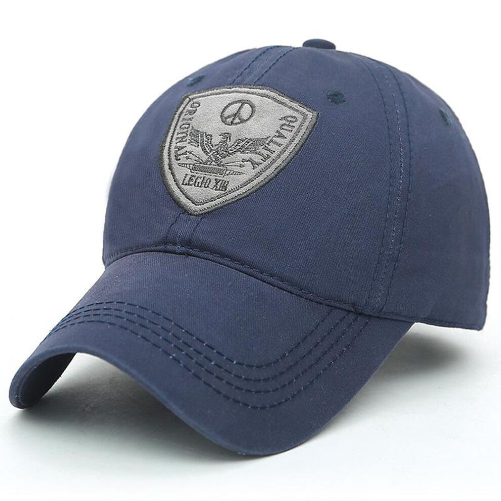 (blue, 56-60cm) Summer Mens Baseball Cap Black  Cotton Sport Cap Sun Visor Snapback Dad Hat Men Trucker Cap