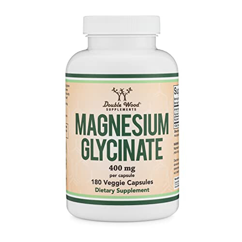 Double Wood Supplements Magnesium Glycinate  400mg 180 Caps 2