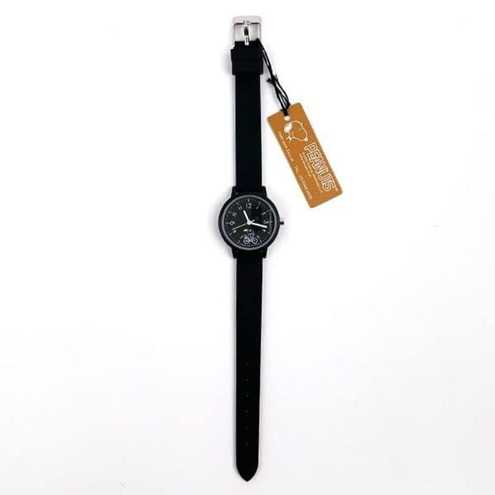 Watch Snoopy Analog Silicone Band Black [fieldwork] Women's Pnt034-3