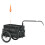 Homcom HOMCOM Bicycle Trailer with Foldable Storage Box and Pneumatic Tyres, Black 9