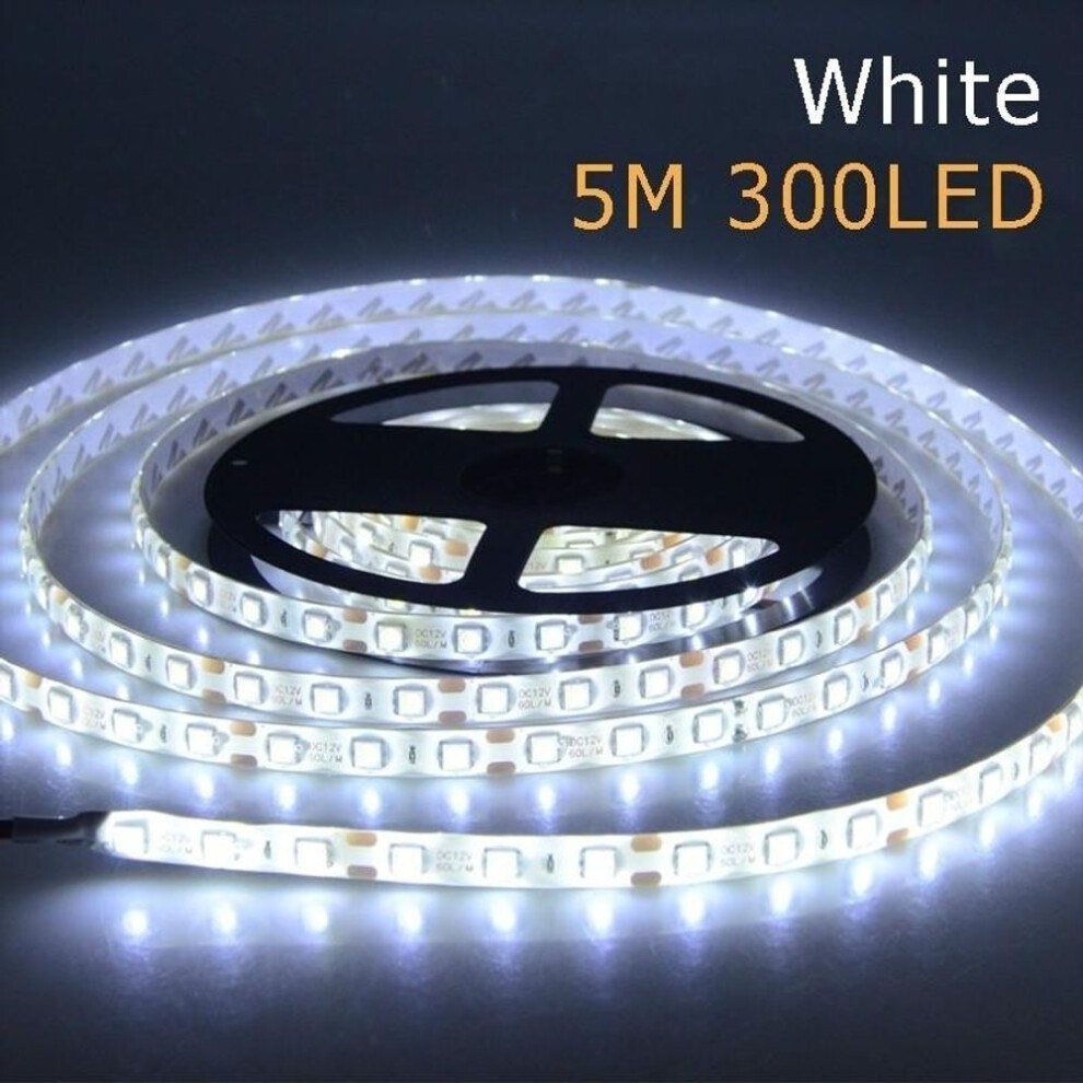 (white, 4m) Usb 5m 300led Warm White Cool White Light Strip 3528 Smd 5v Flexible Lighting Lamp For Home Decoration