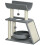 PawHut PawHut Cat Tree Kitten Tower with Scratching Posts, Plush Bed & Perch - Light Grey (D30-481V00LG) 9