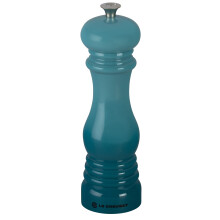 Le Creuset Classic Adjustable Pepper Mill Grinder, Chip-resistant ABS Plastic, Anti-Corrosion, 40g, 21 cm, Teal, 96001900490000