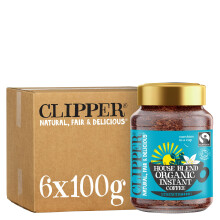 Clipper House Blend Organic Instant Coffee - 6 x 100g