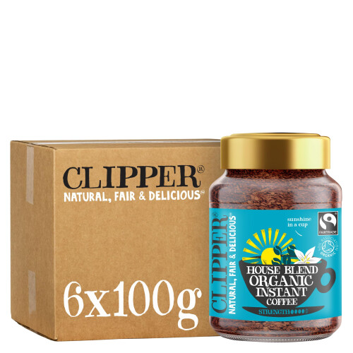 Clipper Clipper House Blend Organic Instant Coffee - 6 x 100g