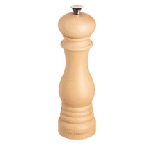 Le Creuset Classic Adjustable Salt Mill Grinder, Durable Beechwood, Anti-Corrosion, 40g, 21 cm Natural Finish, 96002000687000, Wood
