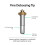 Cricut 2006835 Fine Debossing Tip + QuickSwap Housing, Multicolour, Blade 3