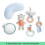 Ingenuity Ingenuity Cosy Spot Activity Gym - Loamy (6 Toys) 8