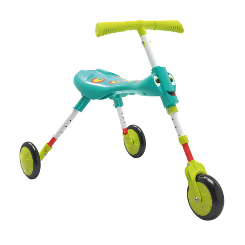 Scuttlebug XL Foldable Tricycle, Ages 2-4, Splodge, Antennae Handlebar