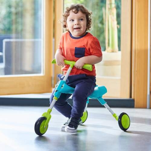 Scuttlebug XL Foldable Tricycle, Ages 2-4, Splodge, Antennae Handlebar 2
