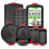 NutriChef Baking Tray Set, 8 Piece Non-Stick, Black/Red 1