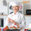 NutriChef Baking Tray Set, 8 Piece Non-Stick, Black/Red 8