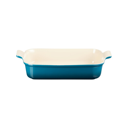 Le Creuset Le Creuset Heritage Rectangular Dish, Stoneware, 32 cm, 2.31 kg, Deep Teal, 71102326420001