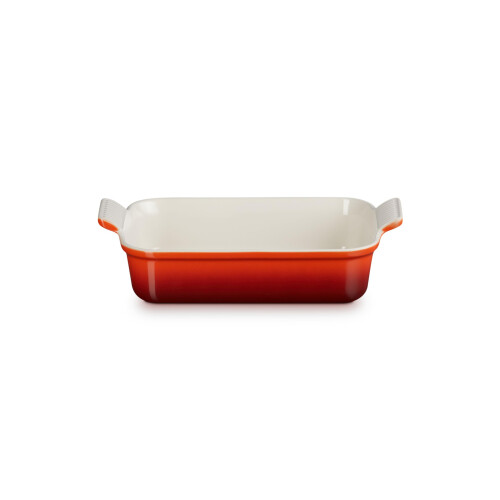 Le Creuset Le Creuset Heritage Rectangular Dish, Stoneware, 32 cm, 2.31 kg, Cerise, 71102320600001 2