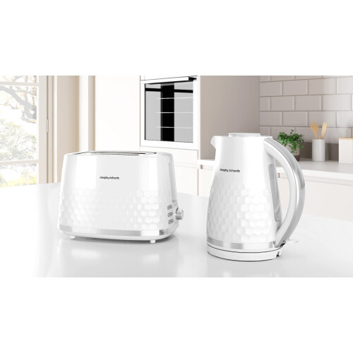 Morphy Richards Morphy Richards Hive Kettle, 1.5L, 3KW Rapid Boil, Limescale Filter, White 2