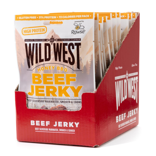 Wild West Honey BBQ Beef Jerky 12 x 60g