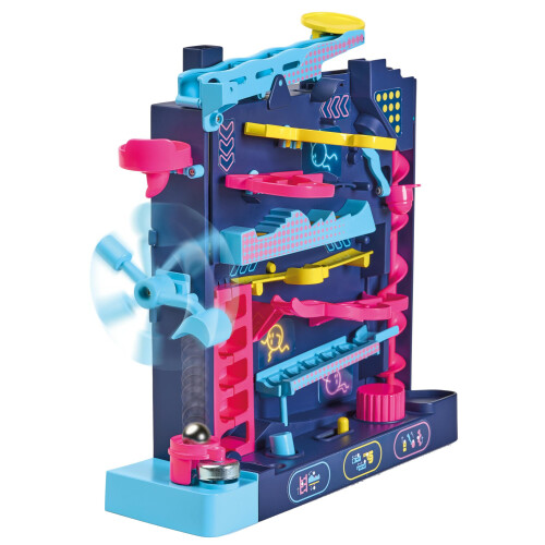 TOMY TOMY Games Screwball Scramble Level Up, Obstacle Course Marble Run 2