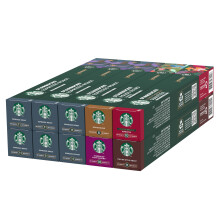 STARBUCKS Coffee Shop Classics - STARBUCKS Espresso Roast Pack by Nespresso, Coffee Capsules 10 x 10 (100 Capsules) - Amazon Exclusive