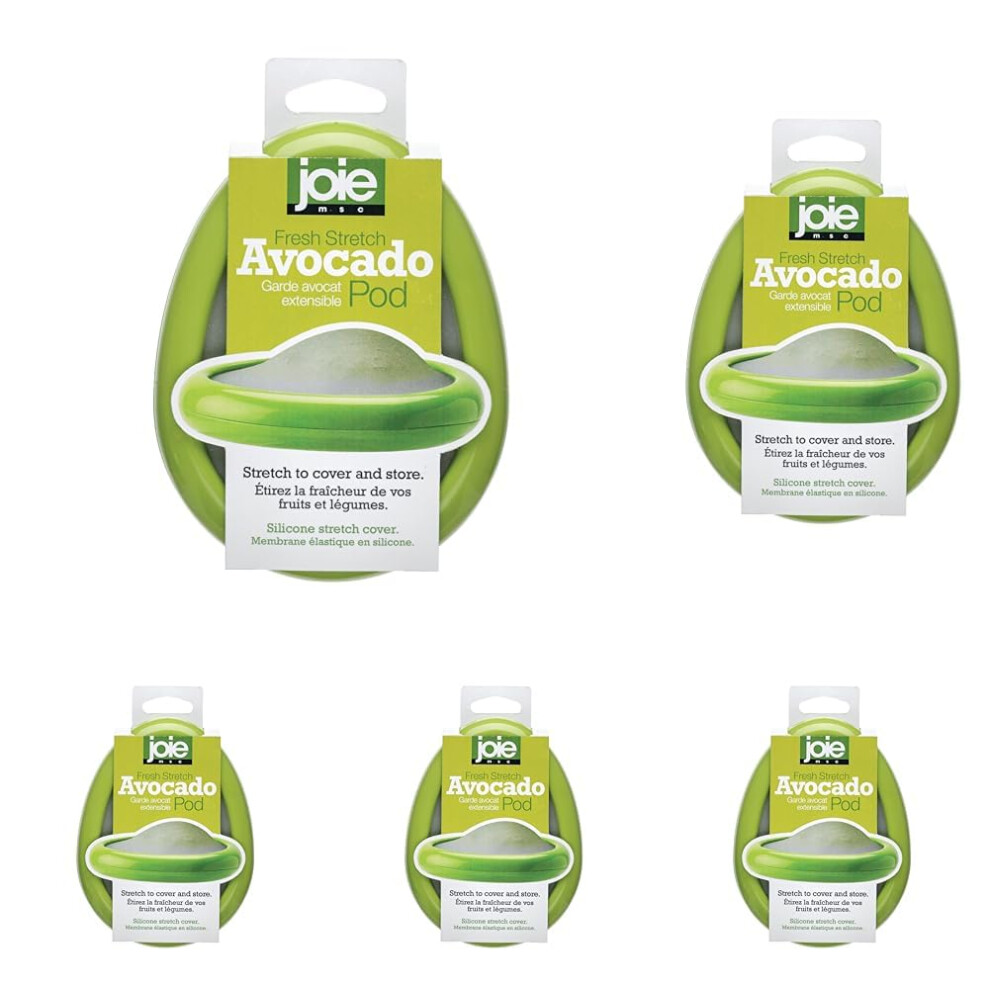 Joie Kitchen Gadgets 35033 Storage Pod, Silicone, (Pack Of 5) Green