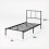 ZINUS Justin Single Bed Frame: 190x90cm, Headboard 3
