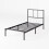 ZINUS Justin Single Bed Frame: 190x90cm, Headboard 8