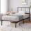 ZINUS Justin Single Bed Frame: 190x90cm, Headboard 4