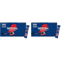NESCAFÉ Original Decaf Instant Coffee Sachets - 200 x 1.8g Sticks (Pack of 2)