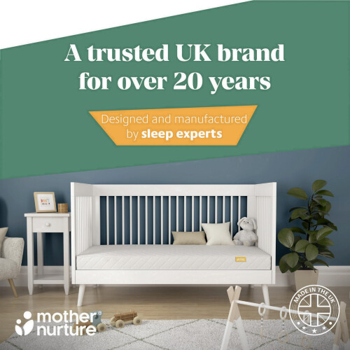 Mother Nurture Waterproof Classic Spring Cot Mattress 120 x 60 x 10cm 2