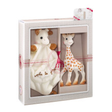 Sophie la girafe Teether & Plush Comforter Gift Set, Natural Rubber