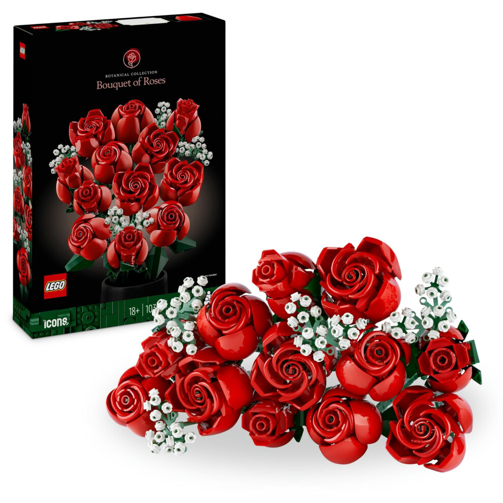 LEGO Roses Bouquet - Artificial Flowers Set - 10328