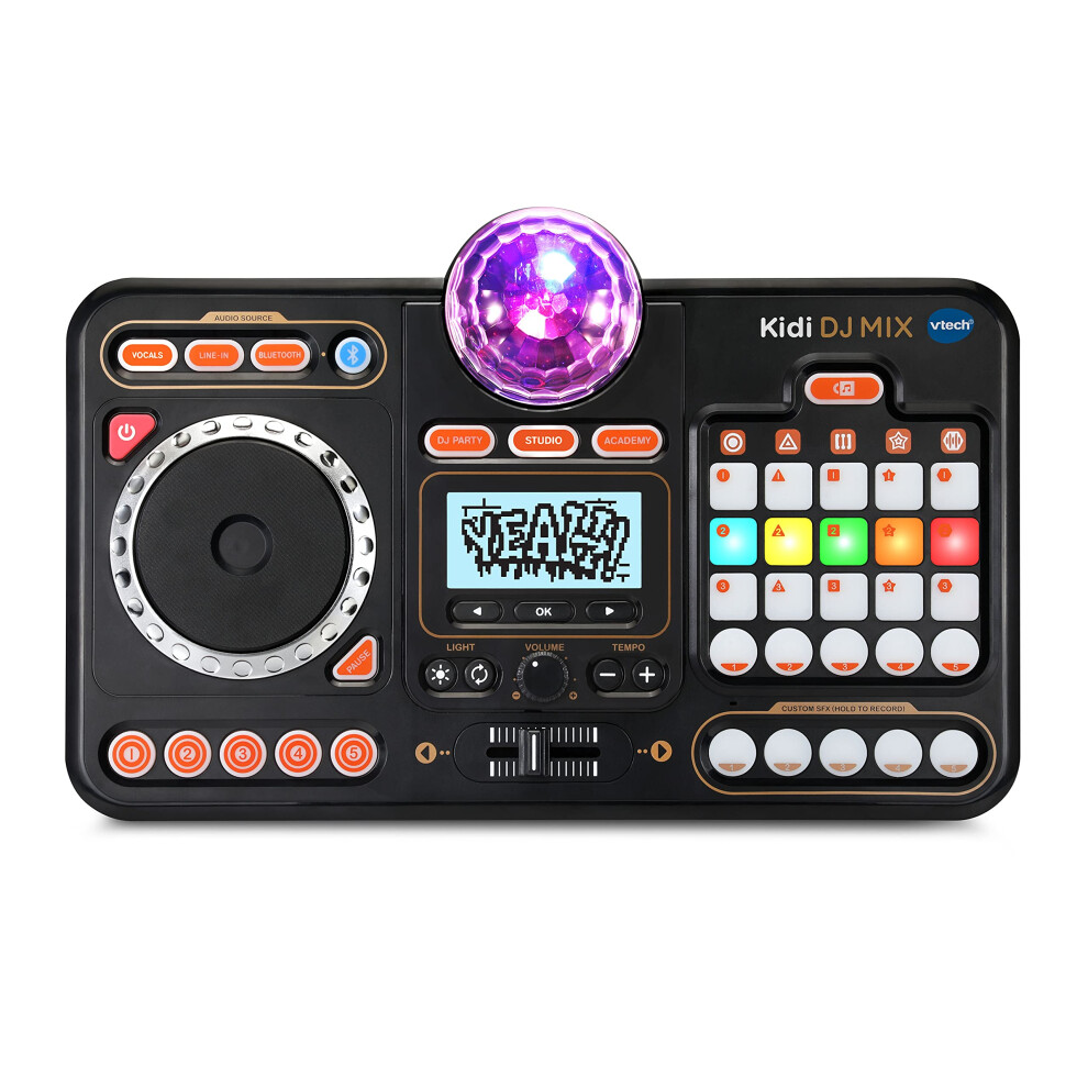 VTech Kidi DJ Mix, 15 Tracks, 4 Music Styles, Lights, Black