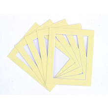 Frame Company Pack of 10 Lemon Bon Bon Mounts 80x60cm for 60x40cm *Choice of Colours*