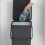 Brabantia Brabantia Sort & Go Recycling Bin 40L Grey - Stackable, Handle, Removable Lid 11