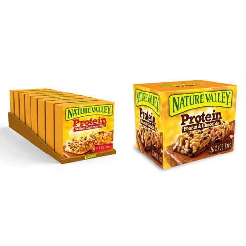 Nature Valley Nature Valley Protein Bars - Salted Caramel & Peanut Choc, 32 Bars total 1