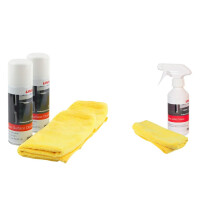 Unika Gloss Surface Cleaner and Microfibre Cloth - Twinpack & Non-Aerosol Gloss Surface Cleaner and Microfibre Cloth 250ml Multicolour